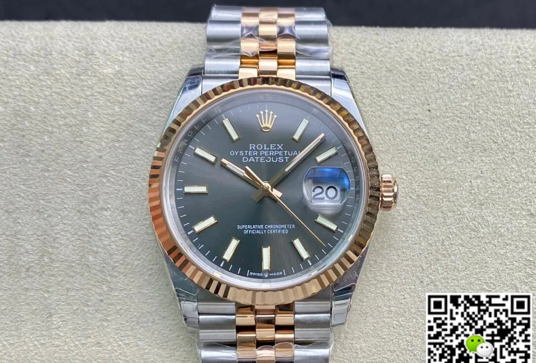 Rolex Datejust M126231-0013 EW Factory 1:1 Best Edition Replica Watch Grey Strap