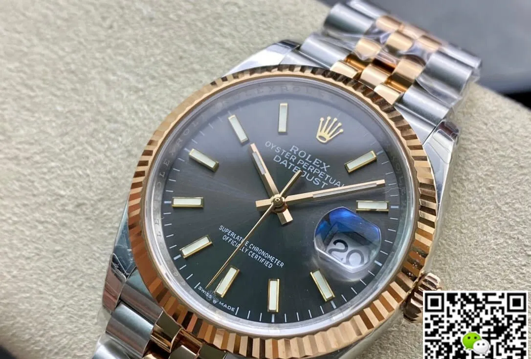 Rolex Datejust M126231-0013 EW Factory 1:1 Best Edition Replica Watch Grey Strap