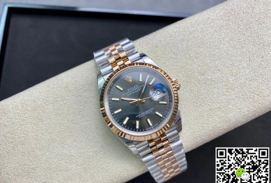 Rolex Datejust M126231-0013 EW Factory 1:1 Best Edition Replica Watch Grey Strap