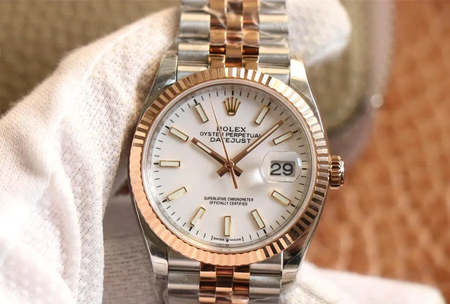 Rolex Datejust M126231-0017 EW Factory 1:1 Best Edition Replica Watch White Dial