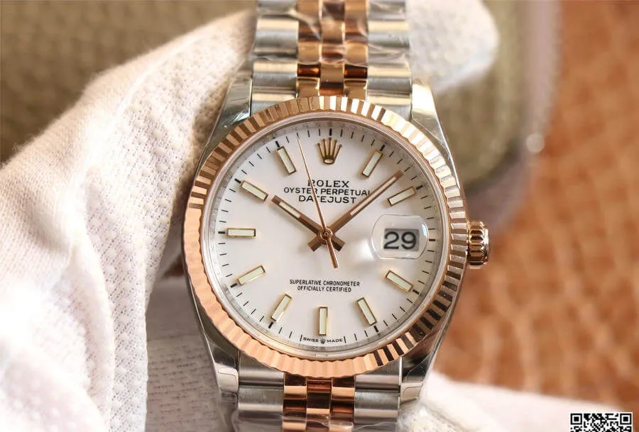 Rolex Datejust M126231-0017 EW Factory 1:1 Best Edition Replica Watch White Dial