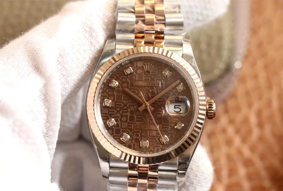Rolex Datejust M126231-0025 EW Factory 1:1 Best Edition Replica Watch Brown Dial