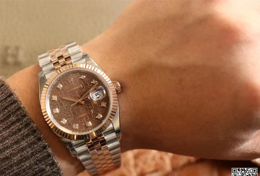 Rolex Datejust M126231-0025 EW Factory 1:1 Best Edition Replica Watch Brown Dial