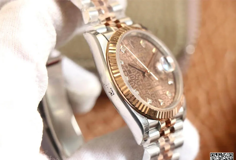 Rolex Datejust M126231-0025 EW Factory 1:1 Best Edition Replica Watch Brown Dial