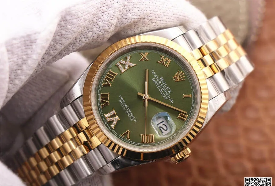 Rolex Datejust M126233-0025 EW Factory 1:1 Best Edition Replica Watch Green Dial