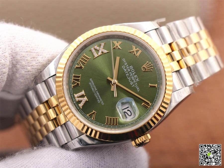 Rolex Datejust M126233-0025 EW Factory 1:1 Best Edition Replica Watch Green Dial