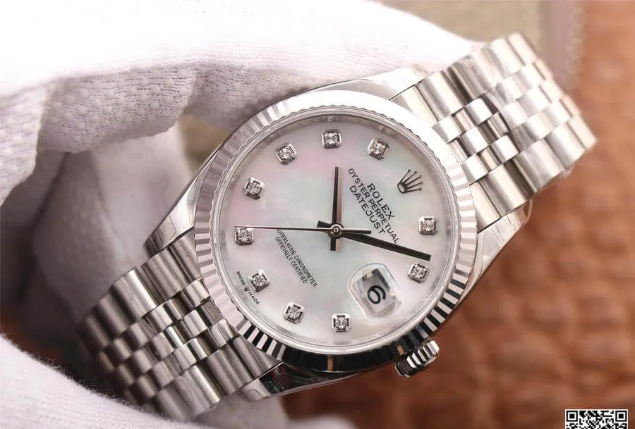 Rolex Datejust M126234-0019 EW Factory 1:1 Best Edition Replica Watch White Dial