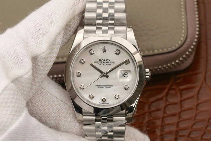 Rolex Datejust M126300 EW Factory 1:1 Best Edition Replica Watch White Dial