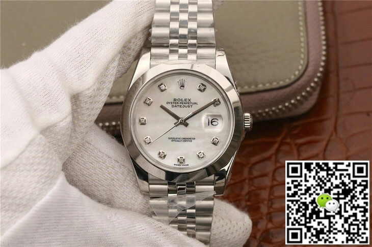 Rolex Datejust M126300 EW Factory 1:1 Best Edition Replica Watch White Dial
