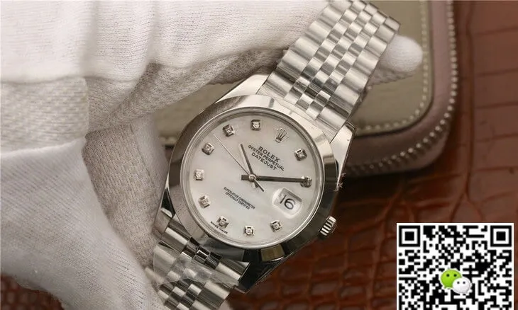 Rolex Datejust M126300 EW Factory 1:1 Best Edition Replica Watch White Dial