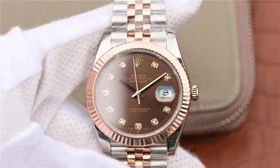 Rolex Datejust M126331-0004 EW Factory 1:1 Best Edition Replica Watch Brown Dial