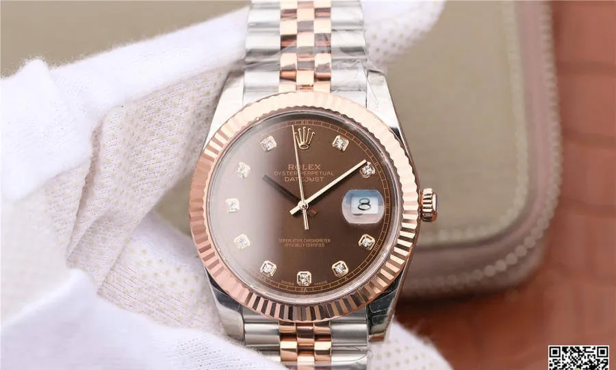 Rolex Datejust M126331-0004 EW Factory 1:1 Best Edition Replica Watch Brown Dial