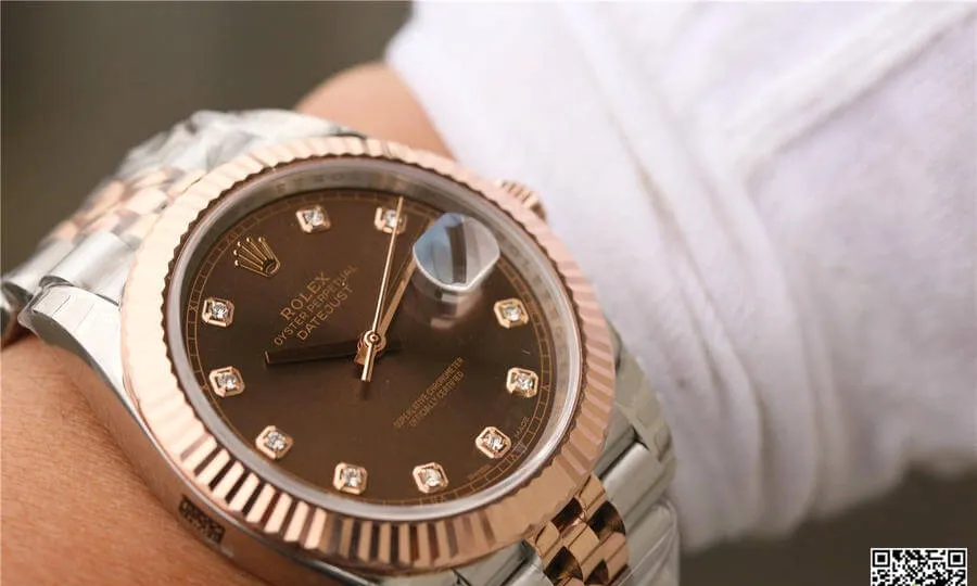 Rolex Datejust M126331-0004 EW Factory 1:1 Best Edition Replica Watch Brown Dial