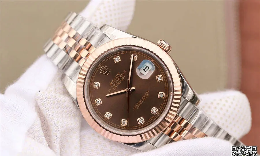Rolex Datejust M126331-0004 EW Factory 1:1 Best Edition Replica Watch Brown Dial