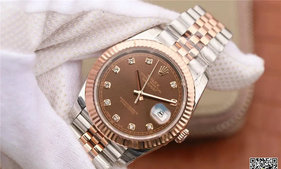 Rolex Datejust M126331-0004 EW Factory 1:1 Best Edition Replica Watch Brown Dial