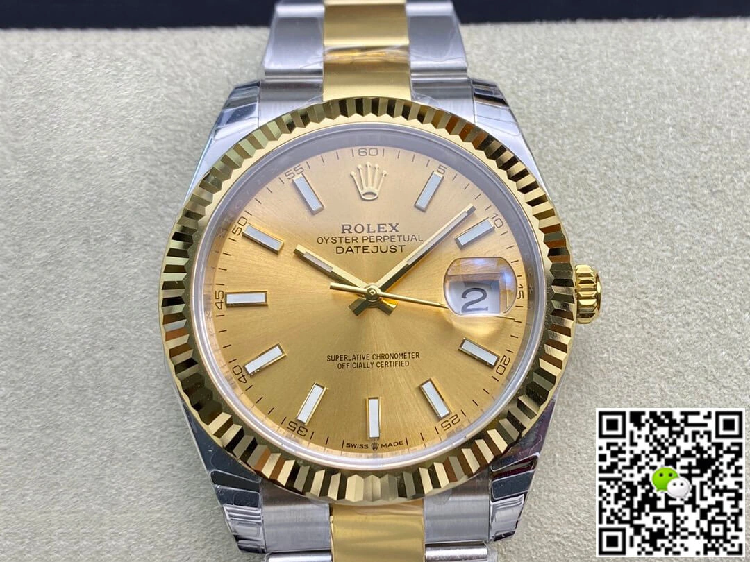 Rolex Datejust M126333-0009 EW Factory 1:1 Best Edition Replica Watch Yellow Dial