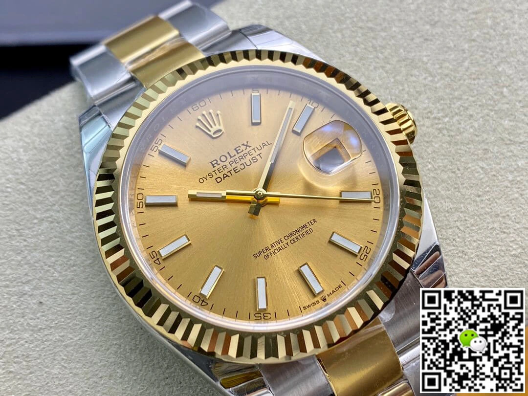 Rolex Datejust M126333-0009 EW Factory 1:1 Best Edition Replica Watch Yellow Dial