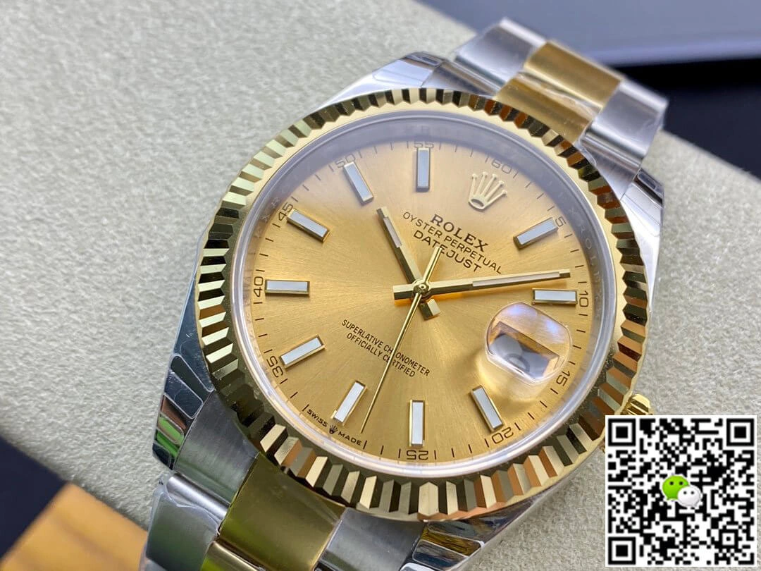 Rolex Datejust M126333-0009 EW Factory 1:1 Best Edition Replica Watch Yellow Dial