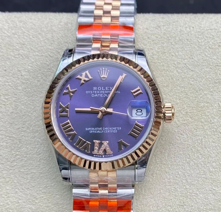 Rolex Datejust M278271-0020 TW Factory 1:1 Best Edition Replica Watch Purple Dial