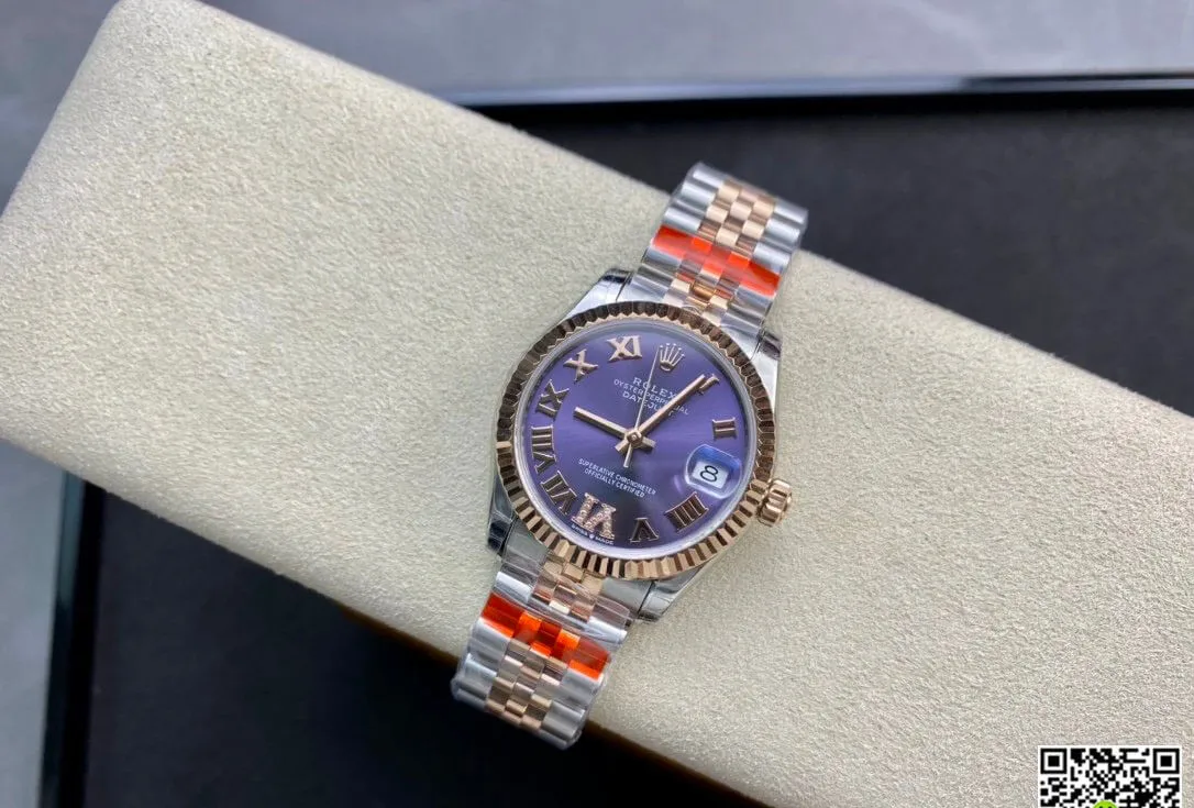 Rolex Datejust M278271-0020 TW Factory 1:1 Best Edition Replica Watch Purple Dial