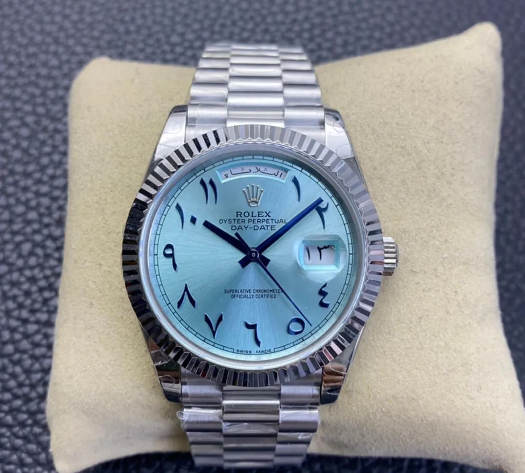 Rolex Day Date BP Factory 1:1 Best Edition Replica Watch Ice Blue Dial
