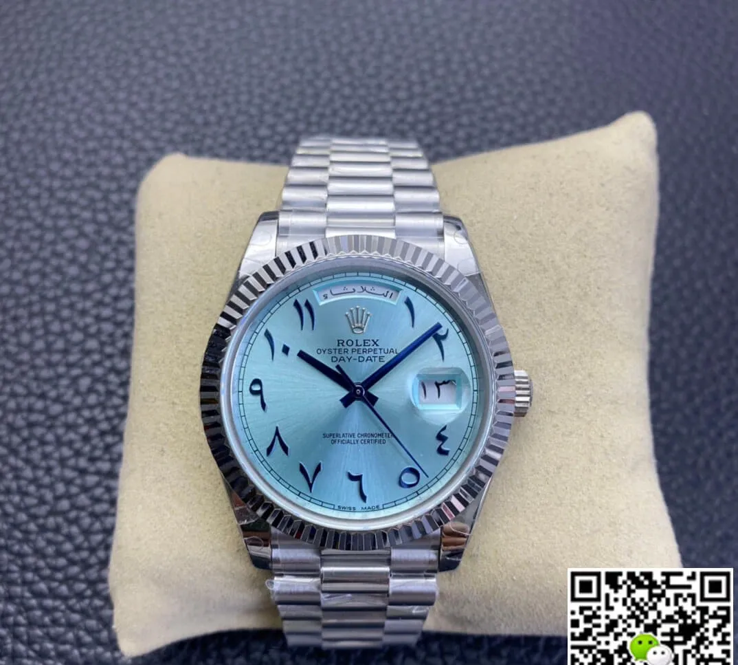 Rolex Day Date BP Factory 1:1 Best Edition Replica Watch Ice Blue Dial