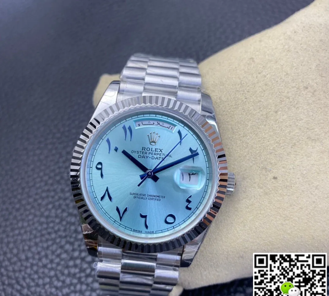 Rolex Day Date BP Factory 1:1 Best Edition Replica Watch Ice Blue Dial