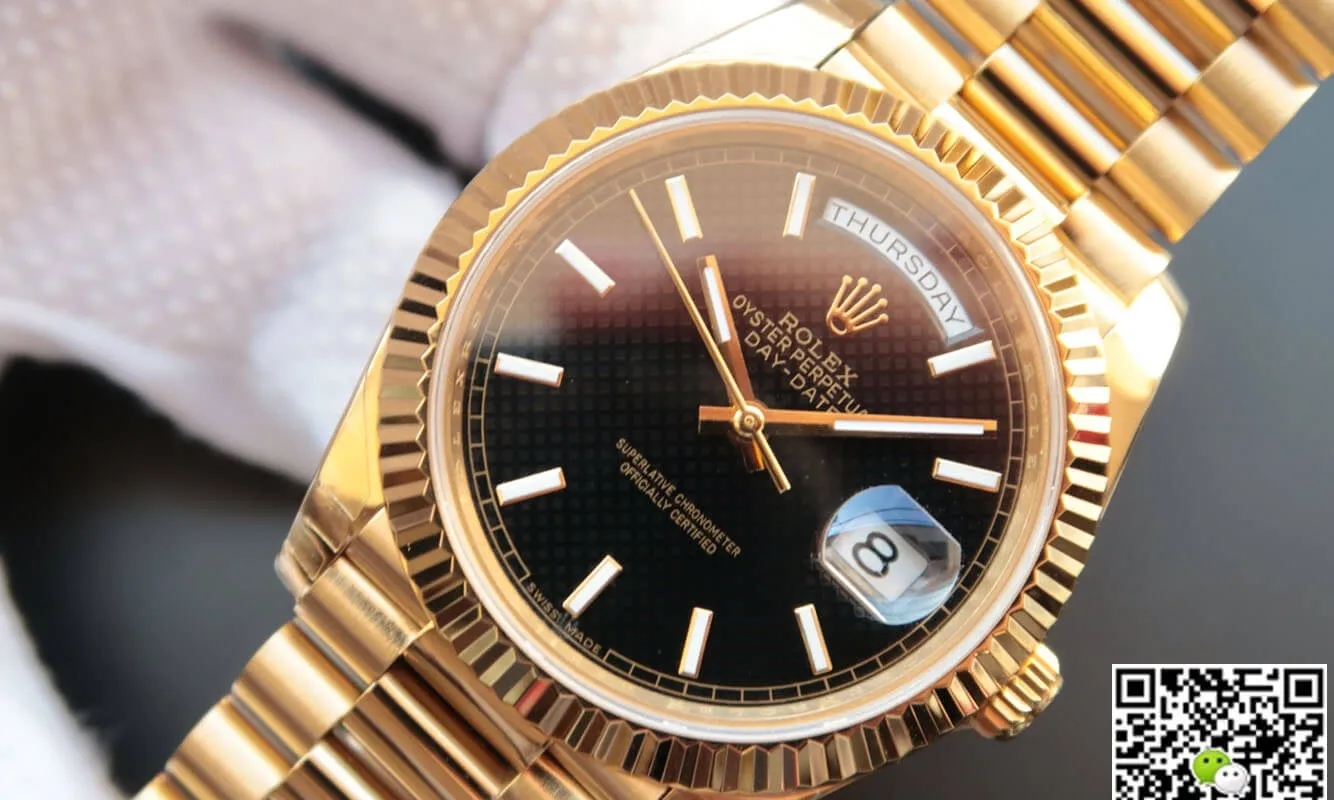 Rolex Day Date M228238-0004 EW Factory 1:1 Best Edition Replica Watch Gold Strap