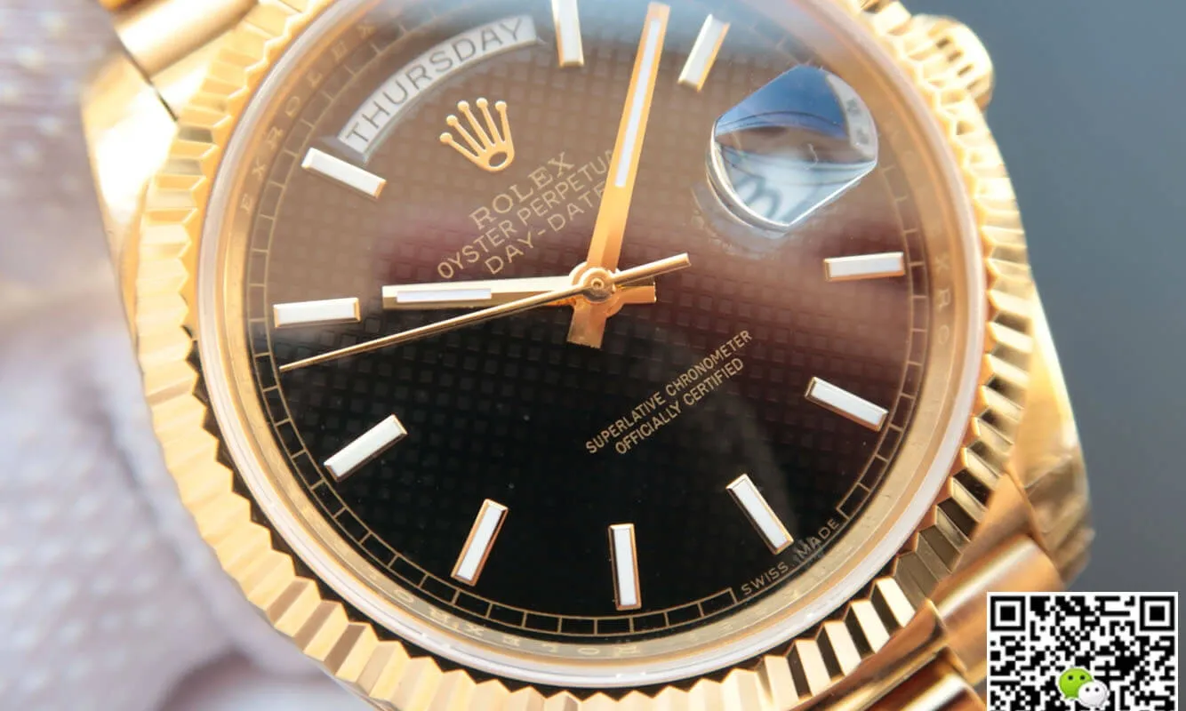 Rolex Day Date M228238-0004 EW Factory 1:1 Best Edition Replica Watch Gold Strap