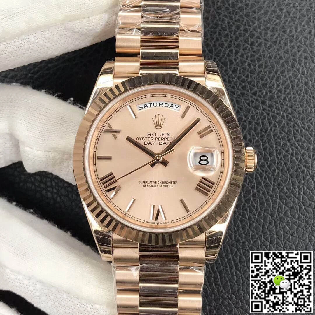 Rolex Day Date M228238-0006 EW Factory 1:1 Best Edition Replica Watch Gold Strap