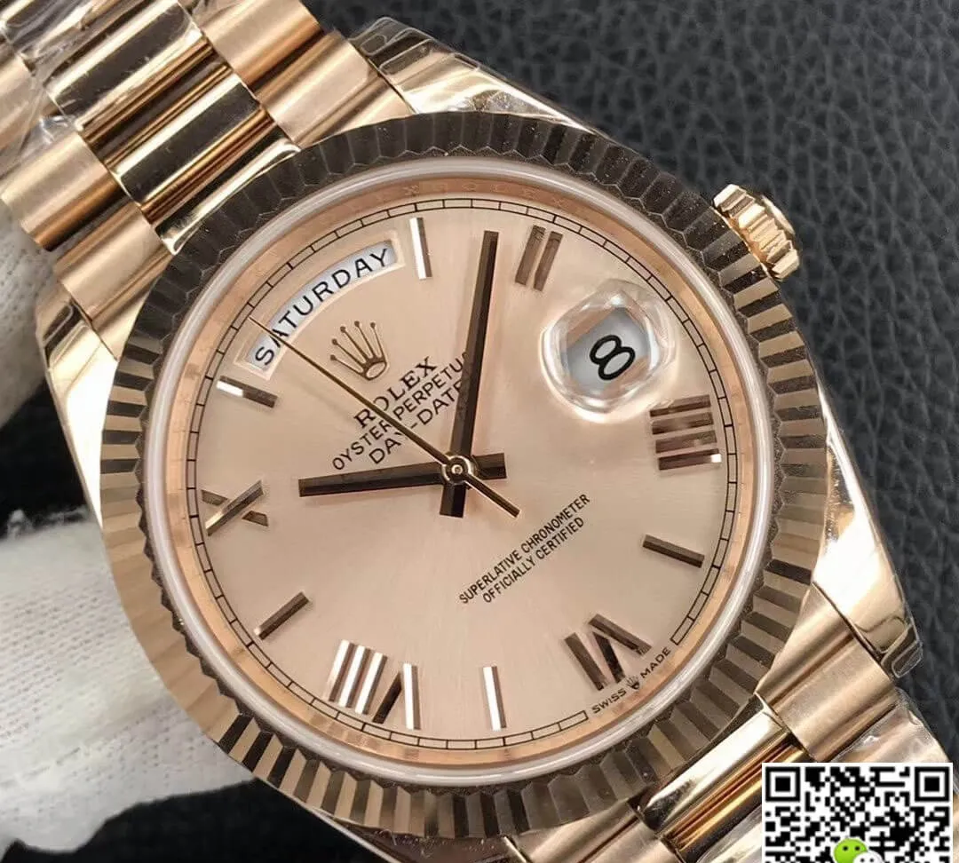 Rolex Day Date M228238-0006 EW Factory 1:1 Best Edition Replica Watch Gold Strap