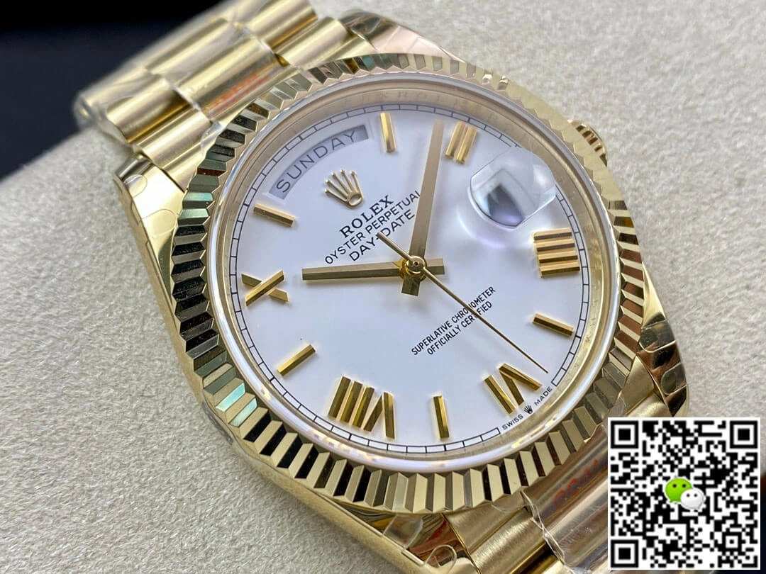 Rolex Day Date M228238-0042 EW Factory 1:1 Best Edition Replica Watch Gold Strap