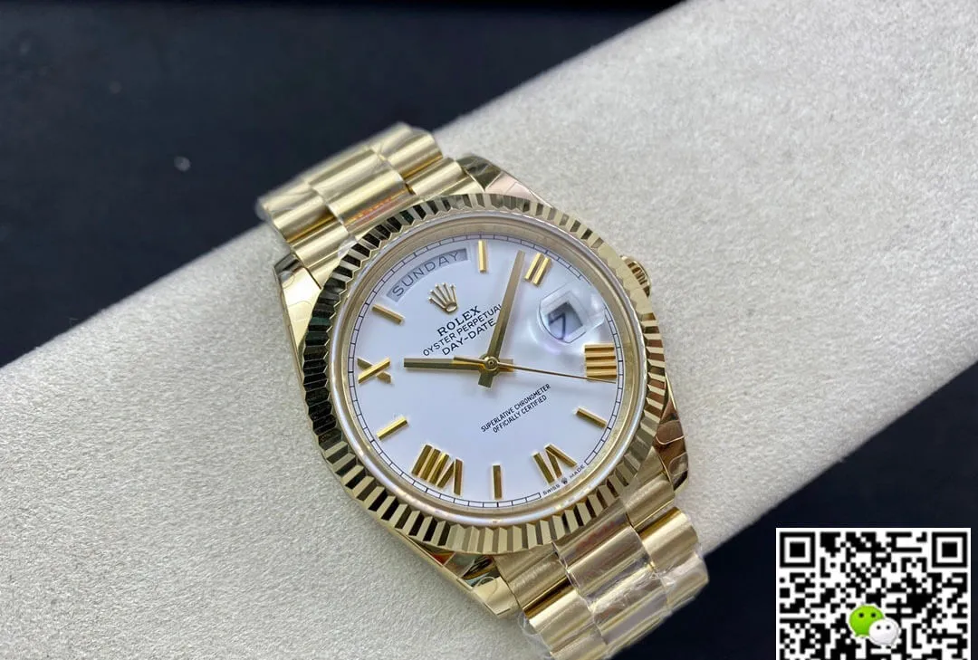 Rolex Day Date M228238-0042 EW Factory 1:1 Best Edition Replica Watch Gold Strap