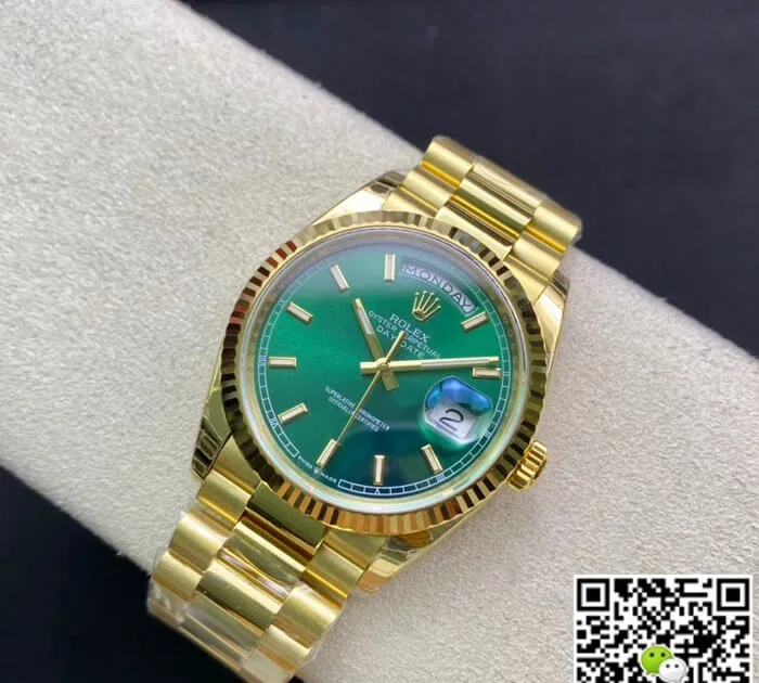 Rolex Day Date m118238-0433 EW Factory 1:1 Best Edition Replica Watch Green Dial