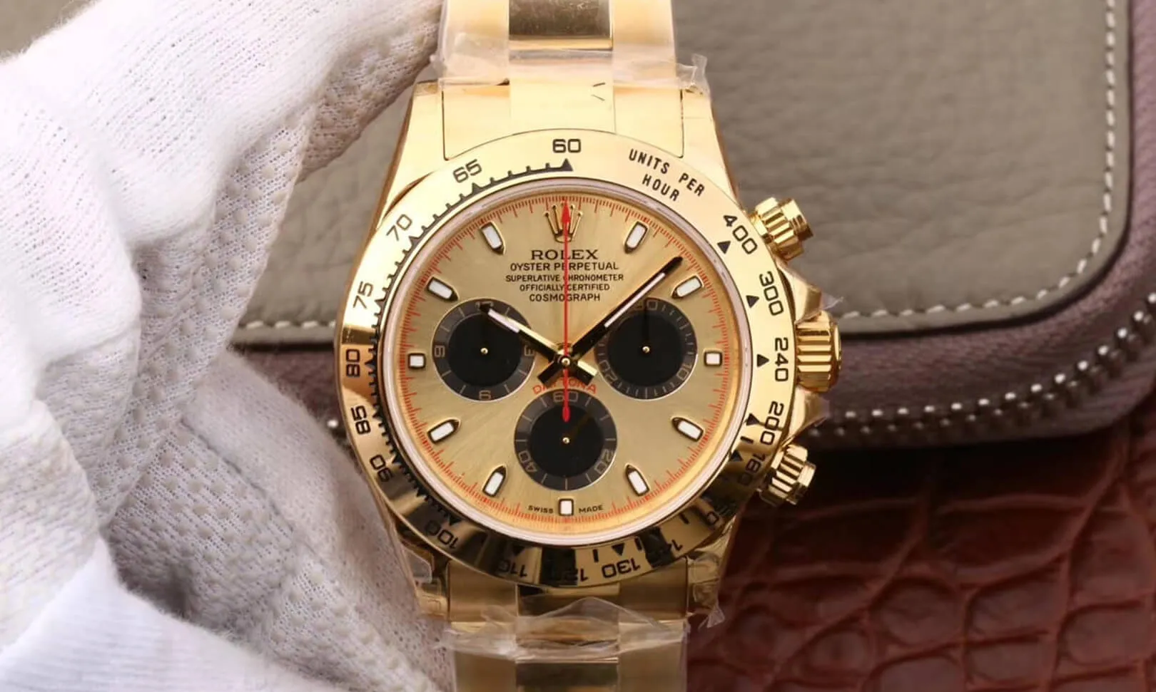 Rolex Daytona 116508 JH Factory 1:1 Best Edition Replica Watch Gold Case
