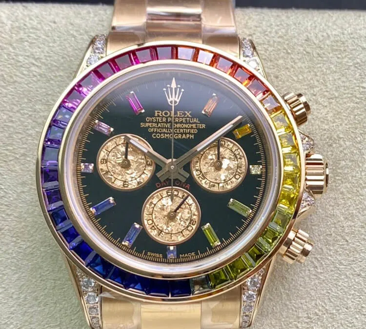 Rolex Daytona 116595 RBOW TW Factory 1:1 Best Edition Replica Watch Black Dial