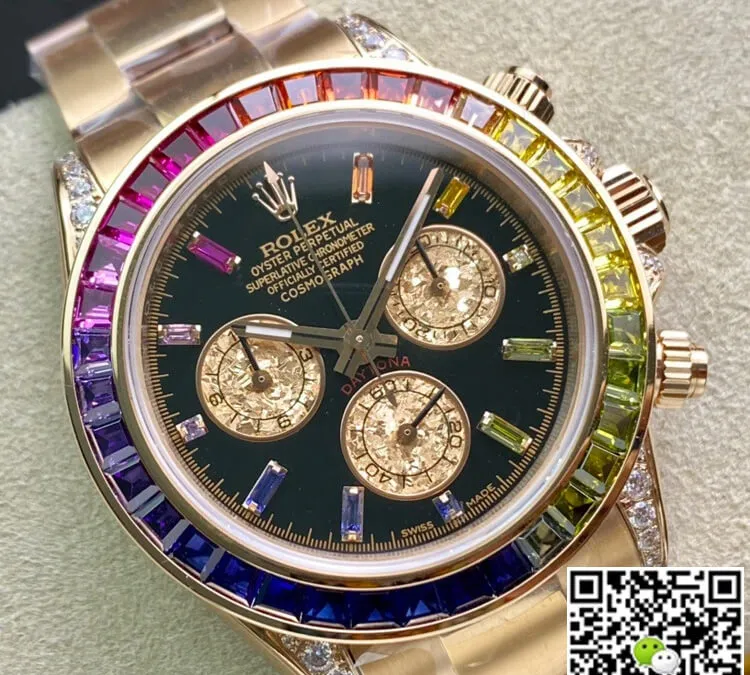 Rolex Daytona 116595 RBOW TW Factory 1:1 Best Edition Replica Watch Black Dial