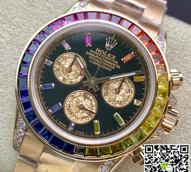 Rolex Daytona 116595 RBOW TW Factory 1:1 Best Edition Replica Watch Black Dial