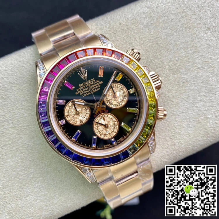 Rolex Daytona 116595 RBOW TW Factory 1:1 Best Edition Replica Watch Black Dial