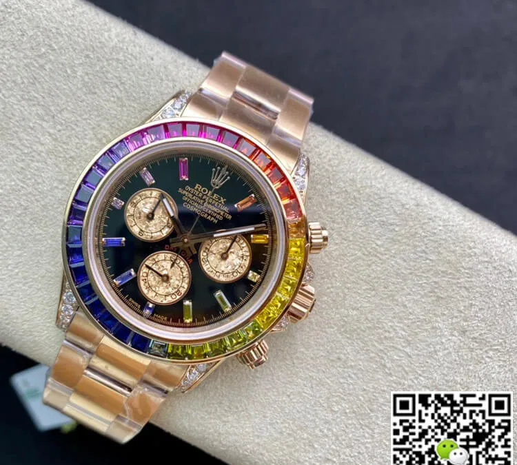 Rolex Daytona 116595 RBOW TW Factory 1:1 Best Edition Replica Watch Black Dial