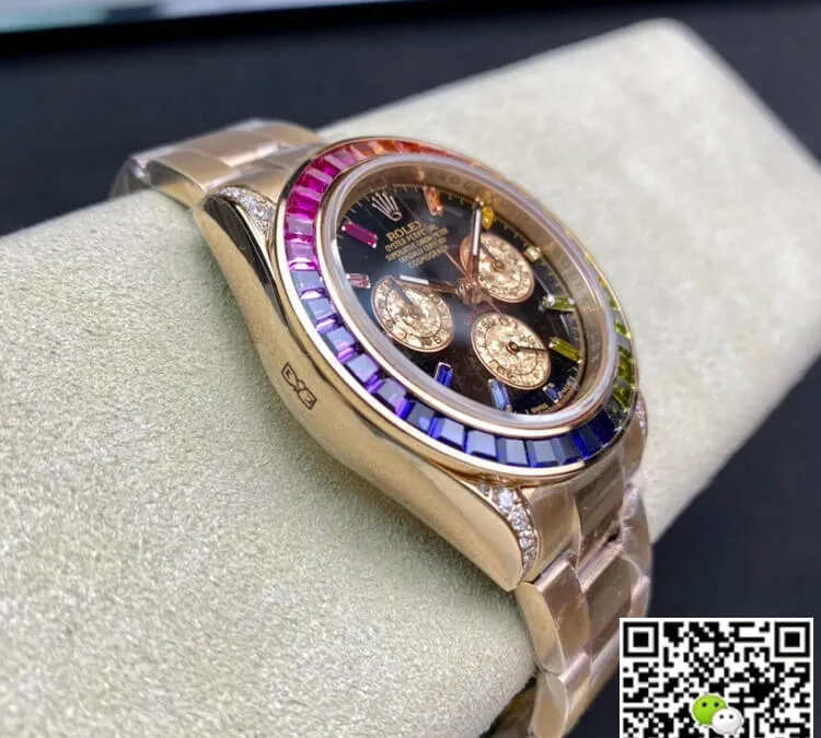 Rolex Daytona 116595 RBOW TW Factory 1:1 Best Edition Replica Watch Black Dial