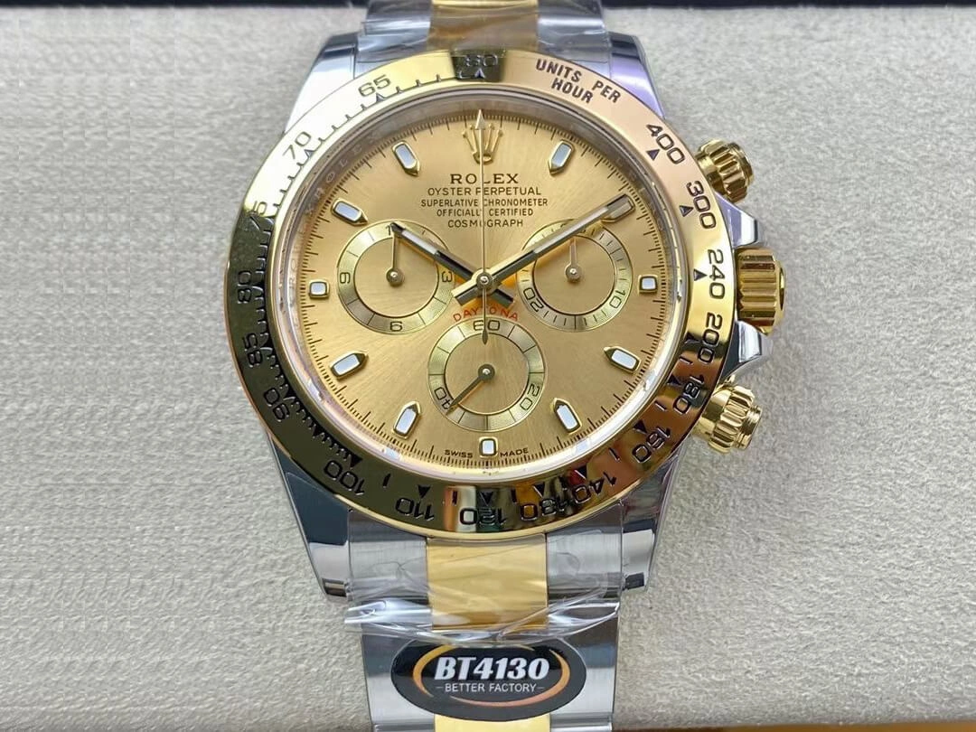 Rolex Daytona M116503-0003 BT Factory 1:1 Best Edition Replica Watch Gold Bezel
