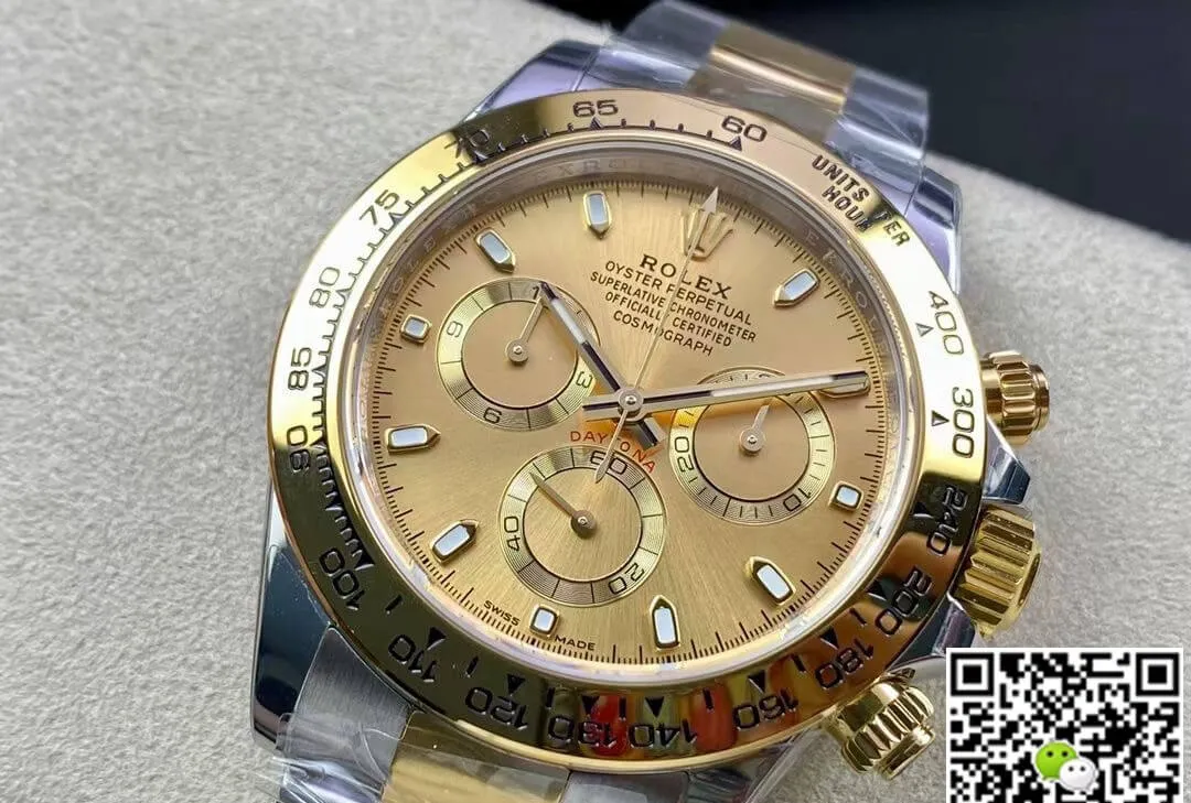 Rolex Daytona M116503-0003 BT Factory 1:1 Best Edition Replica Watch Gold Bezel
