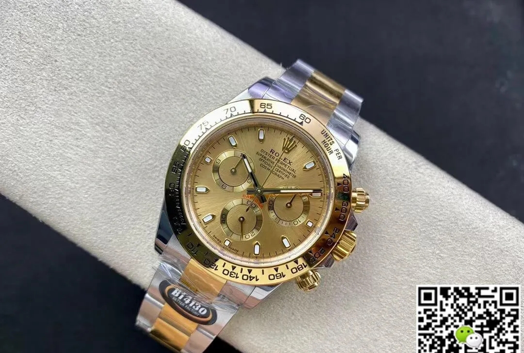 Rolex Daytona M116503-0003 BT Factory 1:1 Best Edition Replica Watch Gold Bezel