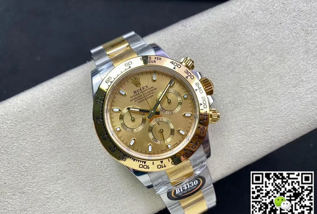Rolex Daytona M116503-0003 BT Factory 1:1 Best Edition Replica Watch Gold Bezel