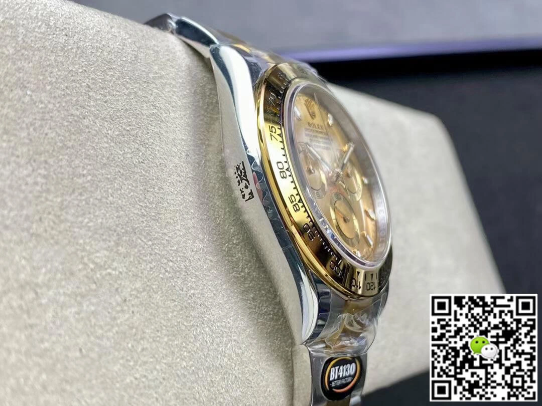Rolex Daytona M116503-0003 BT Factory 1:1 Best Edition Replica Watch Gold Bezel