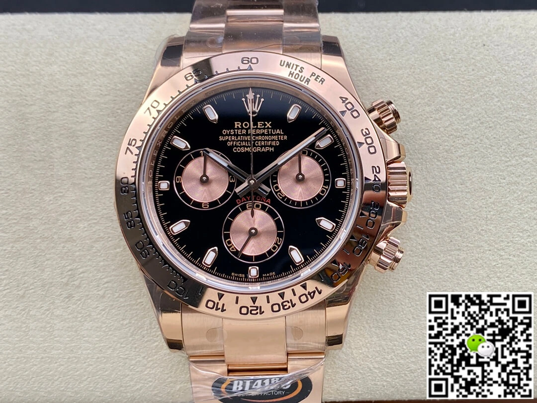 Rolex Daytona M116505-0008 BT Factory 1:1 Best Edition Replica Watch Black Dial