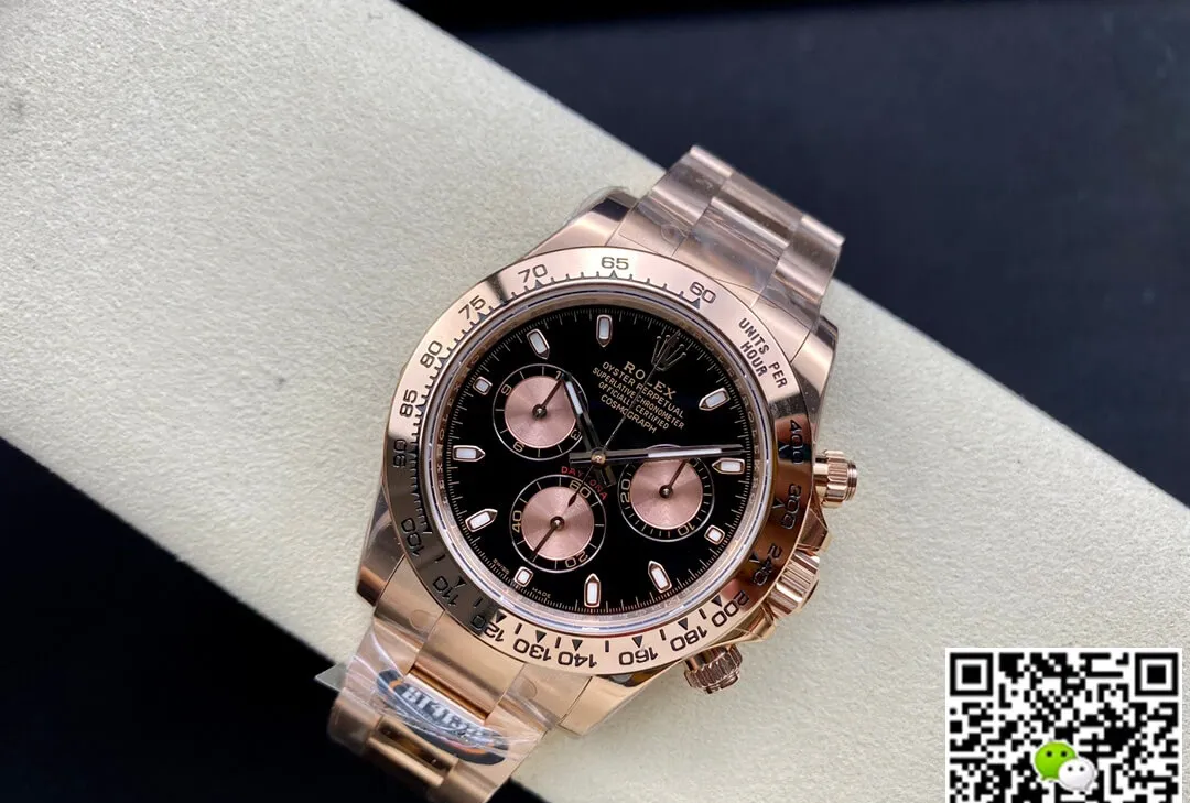 Rolex Daytona M116505-0008 BT Factory 1:1 Best Edition Replica Watch Black Dial