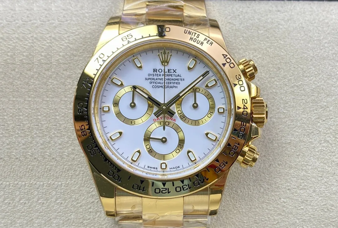 Rolex Daytona M116508-0001 BT Factory 1:1 Best Edition Replica Watch Gold Sstrap