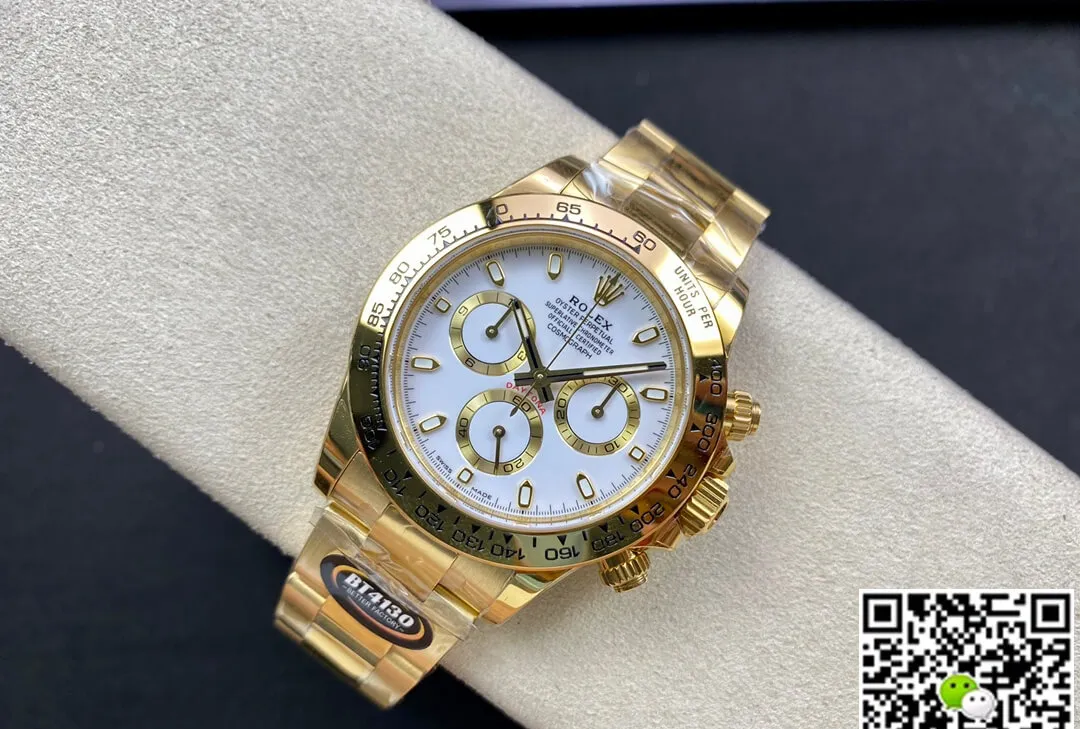 Rolex Daytona M116508-0001 BT Factory 1:1 Best Edition Replica Watch Gold Sstrap